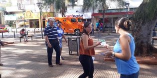 El juego responsable se instaló en la plaza 9 de Julio El juego responsable se instaló en la plaza 9 de Julio