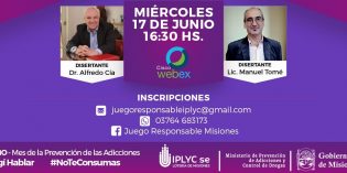 Charla online para profesionales en el Mes de la Prevención de Adicciones. Charla online para profesionales en el Mes de la Prevención de Adicciones.