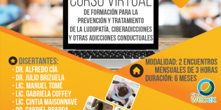 Prevención y tratamiento de la ludopatía: inician curso virtual para profesionales de la salud. Prevención y tratamiento de la ludopatía: inician curso virtual para profesionales de la salud.