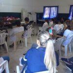 Alumnos durante la charla de prevención de adicciones