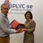 María José Judais, Agencia N° 231 de Posadas y Jorge Raimondi, Gerente de Juegos del IPLyC SE