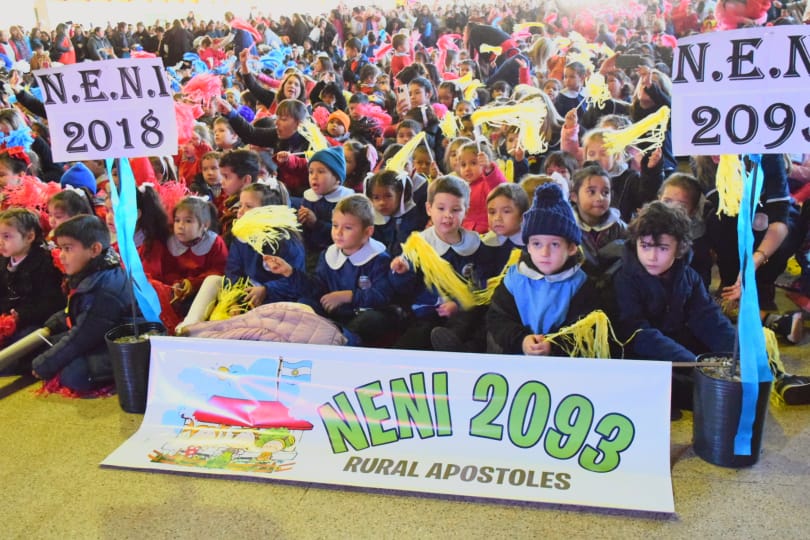 niños de la Zona Sur de Misiones participaron de la Fiesta Provincial de los Jardines de Infantes en Apóstoles