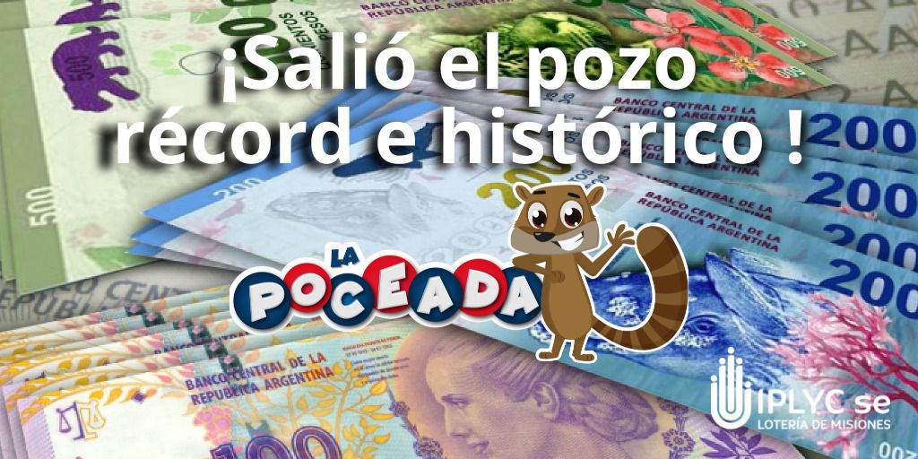 pozo record histórico de la Poceada: 81782 millones de pesos para un solo ganador