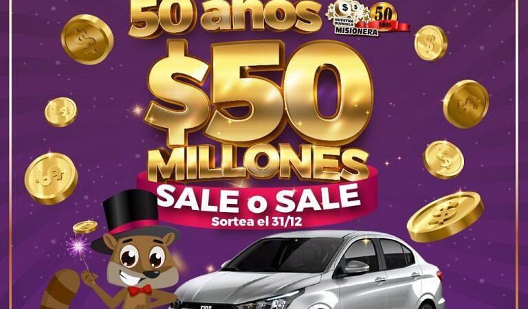 Poceada 50 millones sale o sale en diciembre