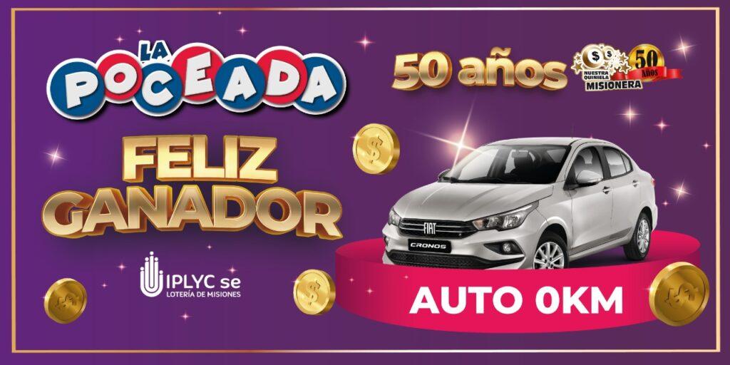 sorteo especial de la Poceada un auto cero kilómetro