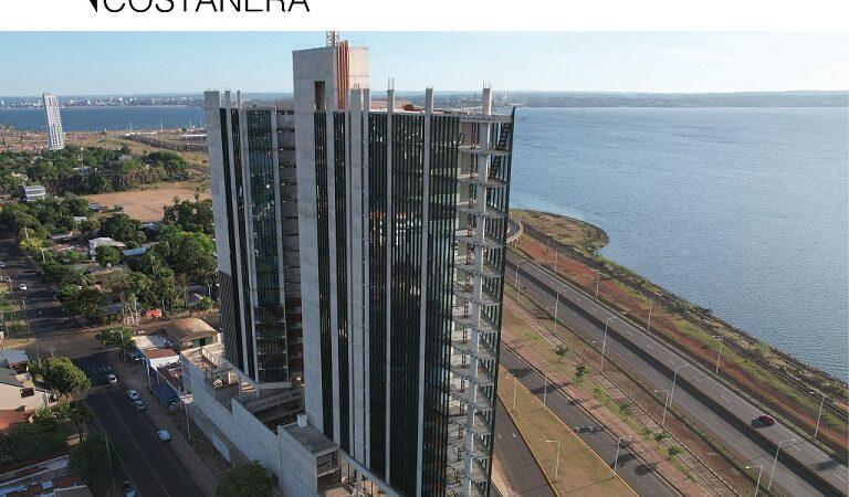 afiche con vista aérea del complejo Torre IPLyC Costanera