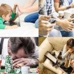 imágenes ejemplo de adicciones conductuales: pantallas, celular, juego y compras