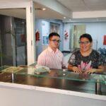 Marcos y Micaela en Mesa de Entradas del IPLyC