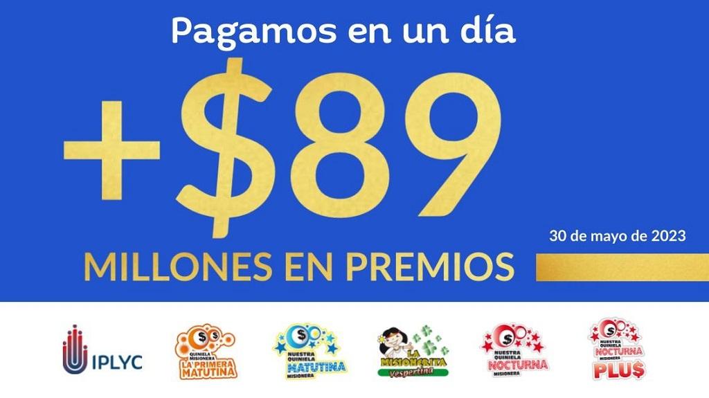 Más de 89 millones de pesos en premios, imagen ilustrativa.