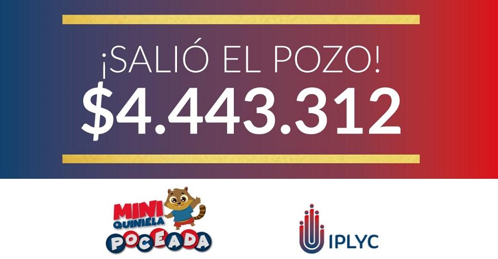 Pozo de 4.443.321 pesos de la Mini Poceada para un apostador de Puerto Piray.