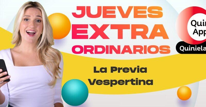 Sorteos extraordinarios de QuinApp en La Previa y Vespertina.