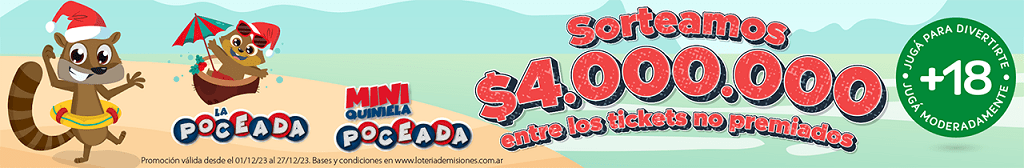 Sorteo especial tickets no premiados de Poceada y Mini Poceada - más info en este enlace.