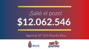 Salió el pozo de la Mini Poceada, 12.062.546 pesos.