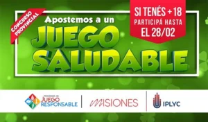Afiche del concurso por el mes del juego responsable.