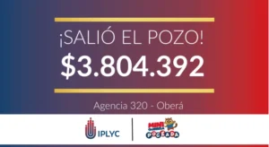 Pozo de la Mini Poceada 3.804.392 pesos para un obereño.