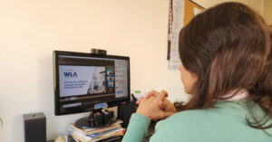 Isabel Zilveti durante el encuentro virtual contó la experiencia sobre la obtención de la Certificación de la WLA.