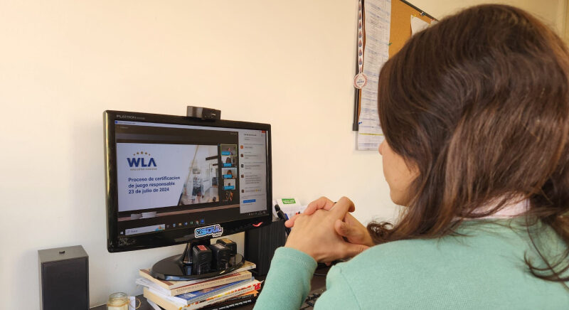 Isabel Zilveti durante el encuentro virtual contó la experiencia sobre la obtención de la Certificación de la WLA.