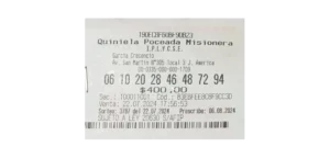Ticket confeccionado por el millonario ganador de la Poceada. Se llevó 222.611.792 pesos.