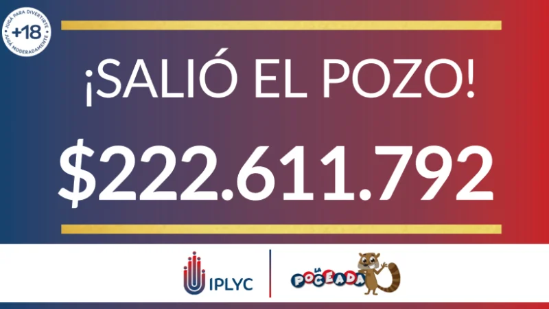 222.611.792 pesos del pozo de la Poceada para un jardinense.