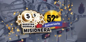 52 aniversario Quiniela Misionera - Logo