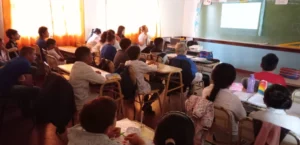 Juego Responsable brindó una charla para alumnos de la Escuela 404 de Campo Grande.