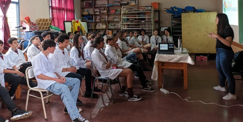 Alumnos de San Ignacio durante las charlas de prevención con Juego Responsable.