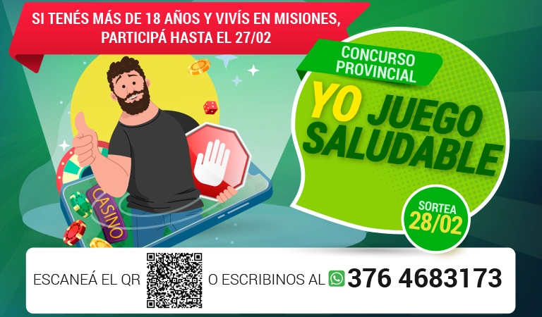 Afiche del concurso "Yo juego saludable".
