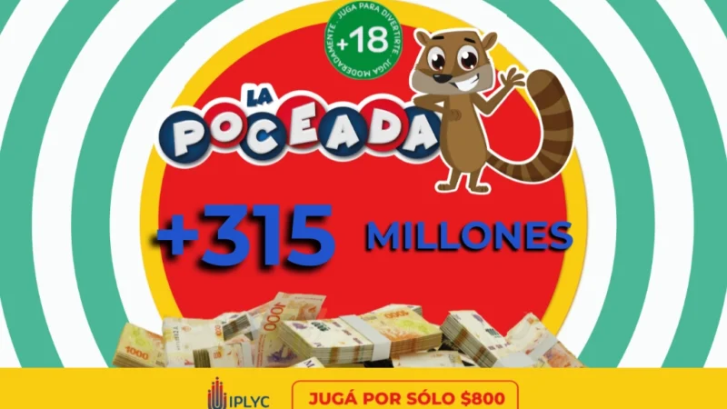 La Poceada Misionera acumula el pozo más grande de su historia con 315 millones de pesos.