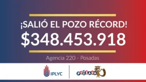 La Poceada entregó un pozo histórico de más de 348 millones de pesos para un apostador posadeño.