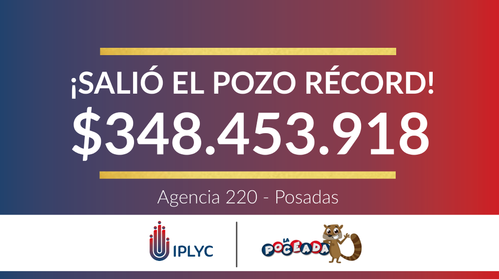 La Poceada entregó un pozo histórico de más de 348 millones de pesos para un apostador posadeño.