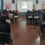 Alumnos de la EFA San Vicente De Paul, durante la charla sobre juego de apuestas y el mito del dinero fácil, con Juego Responsable.