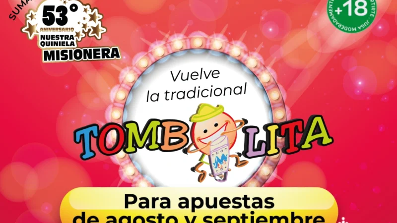 Aniversario de la Quiniela Misionera festeja con una Tombolita.