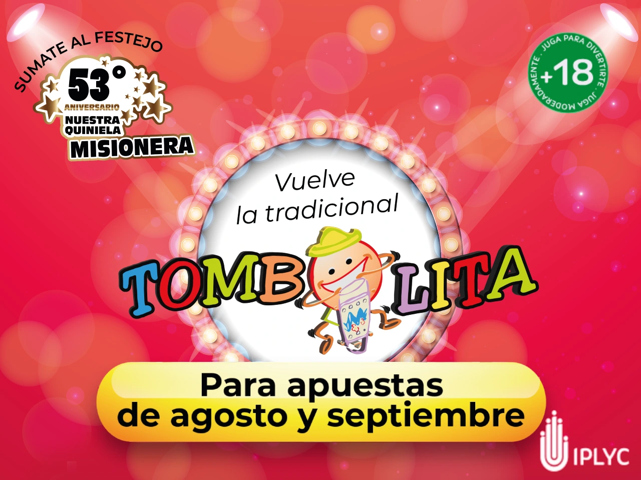 Aniversario de la Quiniela Misionera festeja con una Tombolita.