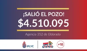 Mini Poceada entregó más de 4 millones a un apostador de Eldorado.