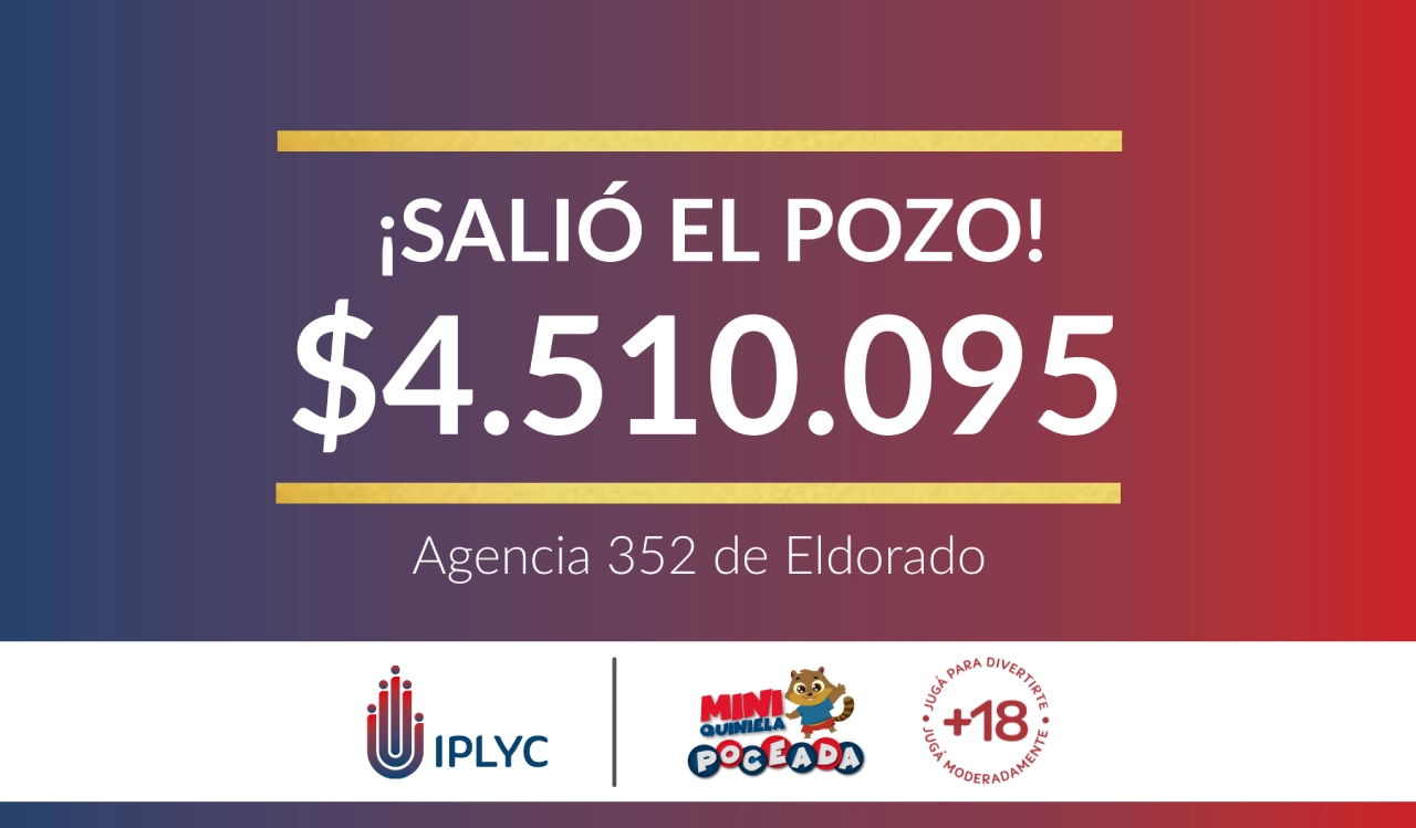 Mini Poceada entregó más de 4 millones a un apostador de Eldorado.