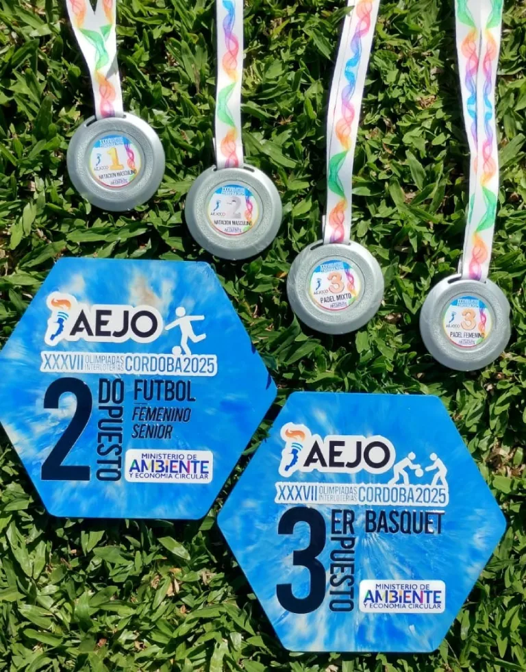 Medallas obtenidas de las distintas disciplinas deportivas.