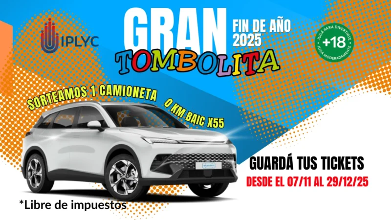 30 de Diciembre Sorteo de la Tombolita de Fin de Año.