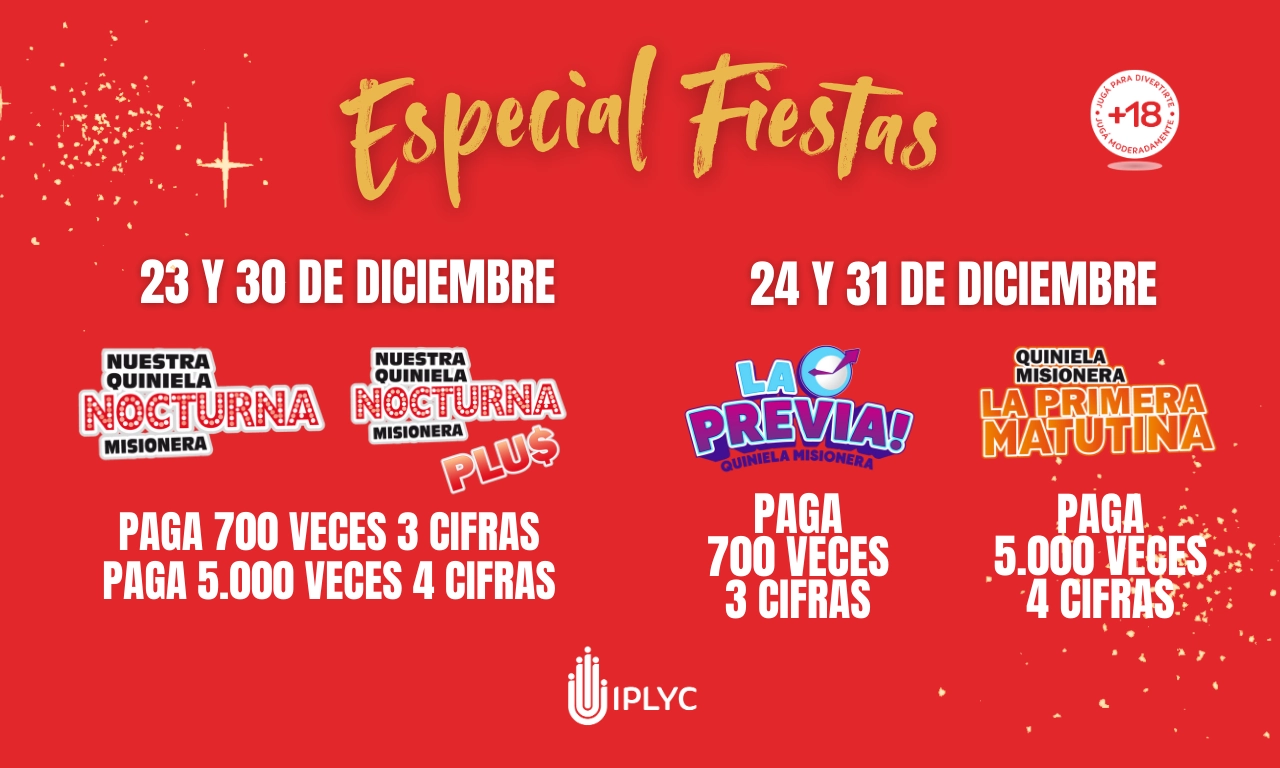 Para estas fiestas las Quinielas se vienen con sorteos extraordinarios.