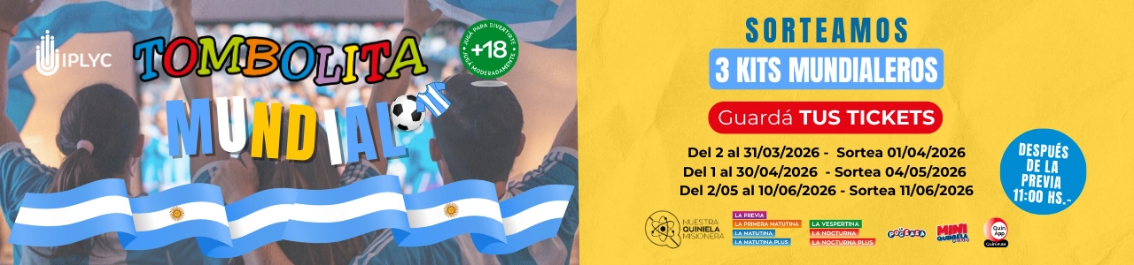 Promo Tombolita 2026 Vacaciones y Mundial - Sorteos especiales.