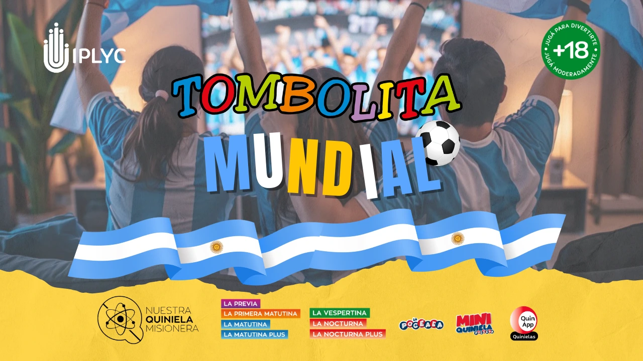 La Tombolita sorteará tres kits mundialistas para vivir la Copa Mundial de Fútbol.