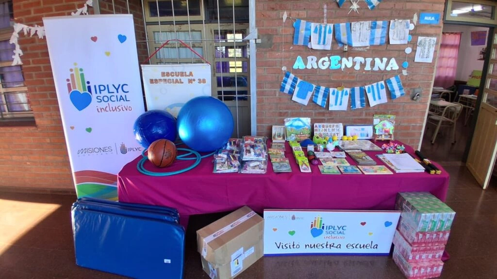 Kit de IPLyC Social Inclusivo que recibió la Escuela Especial de Santo Pipó.