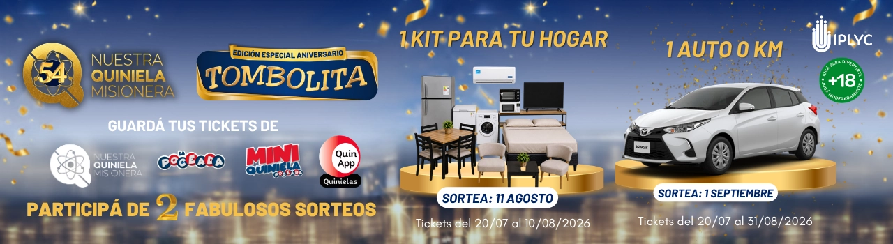 Tombolita Aniversario Quiniela Misionera 2026