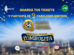 Tombolita Aniversario Quiniela Misionera 2026.