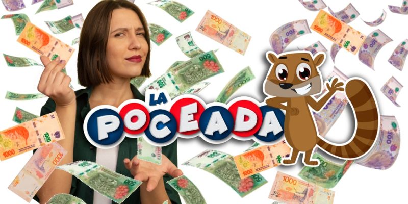 mujer con lluvia de billetes (imagen ilustrativa)